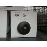 +VAT Google Nest learning thermostat (black model)