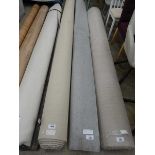 +VAT 3.8x3.4m roll of light grey carpet