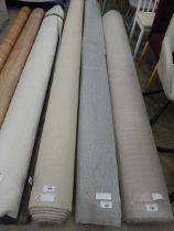 +VAT 3.8x3.4m roll of light grey carpet