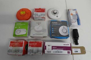 +VAT Quantity of mixed plumbing related items incl. FireAngel smoke and carbon monoxide