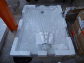 +VAT Mira 1200x900mm 4 UPS black shower tray