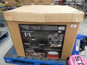 +VAT Ceramic Charcoal Louisiana grill in black, boxed