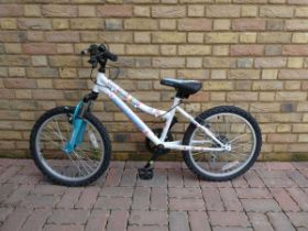 +VAT Girls Schwimm white and pink mountain bike