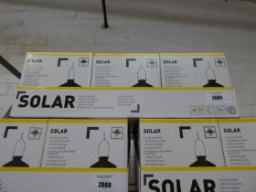 +VAT Set of 6 boxed outdoor solar lantern garden lights