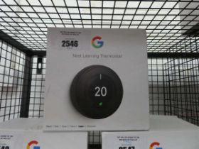 +VAT Google Nest learning thermostat (black model)