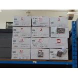 +VAT 21 boxes of Retrotouch electrical satelitte and dimmer plates