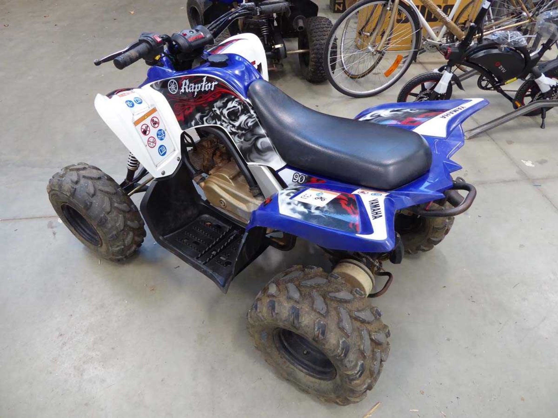 Yamaha 90cc Raptor petrol powered quad bike - Image 6 of 7