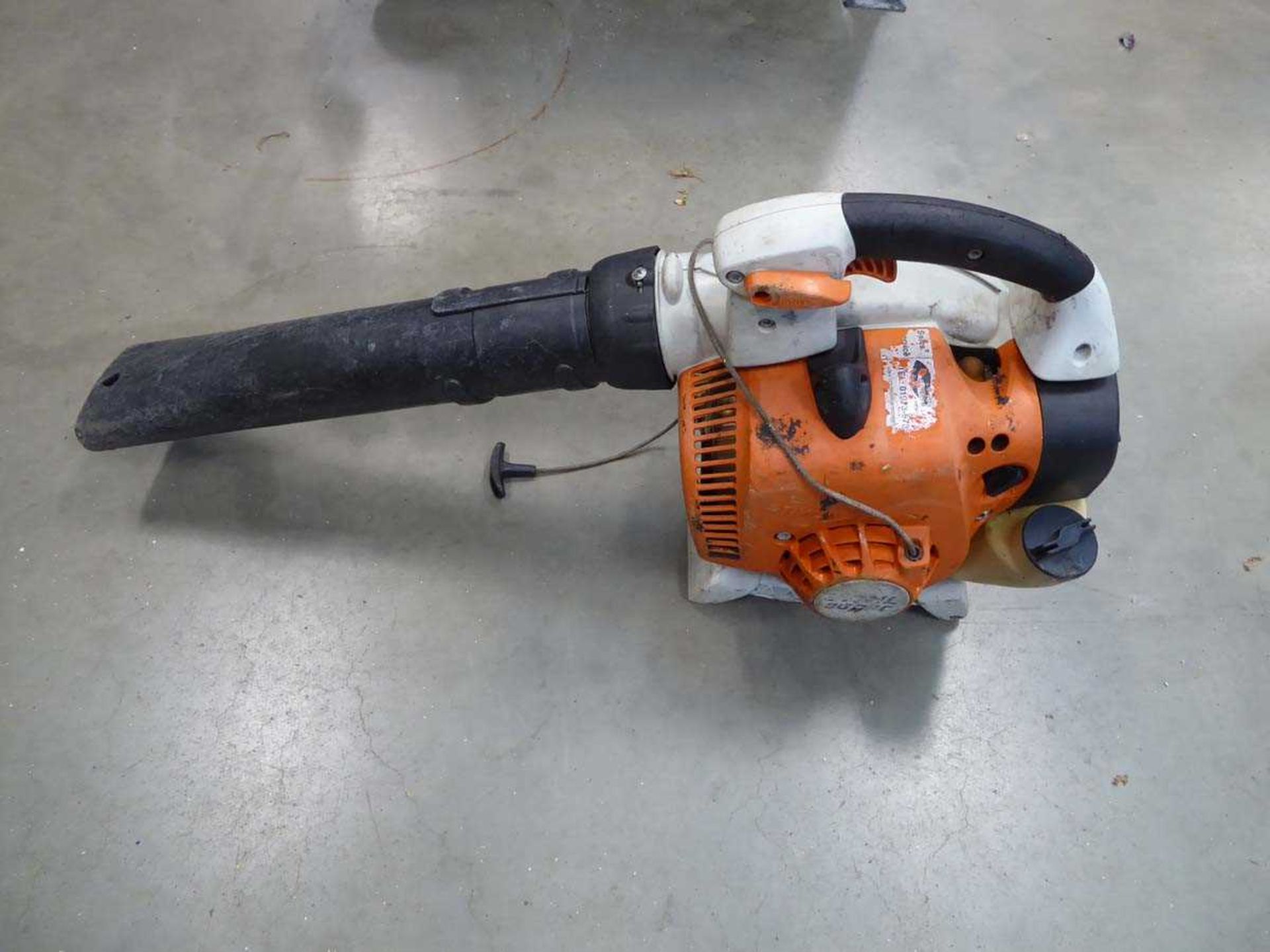 Stihl petrol powered leaf blower