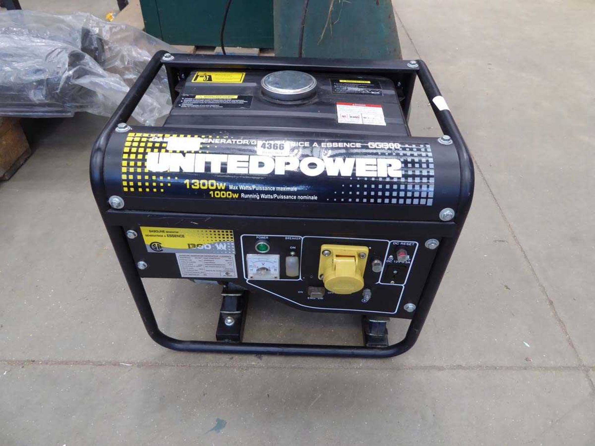 United Power 1300W generator