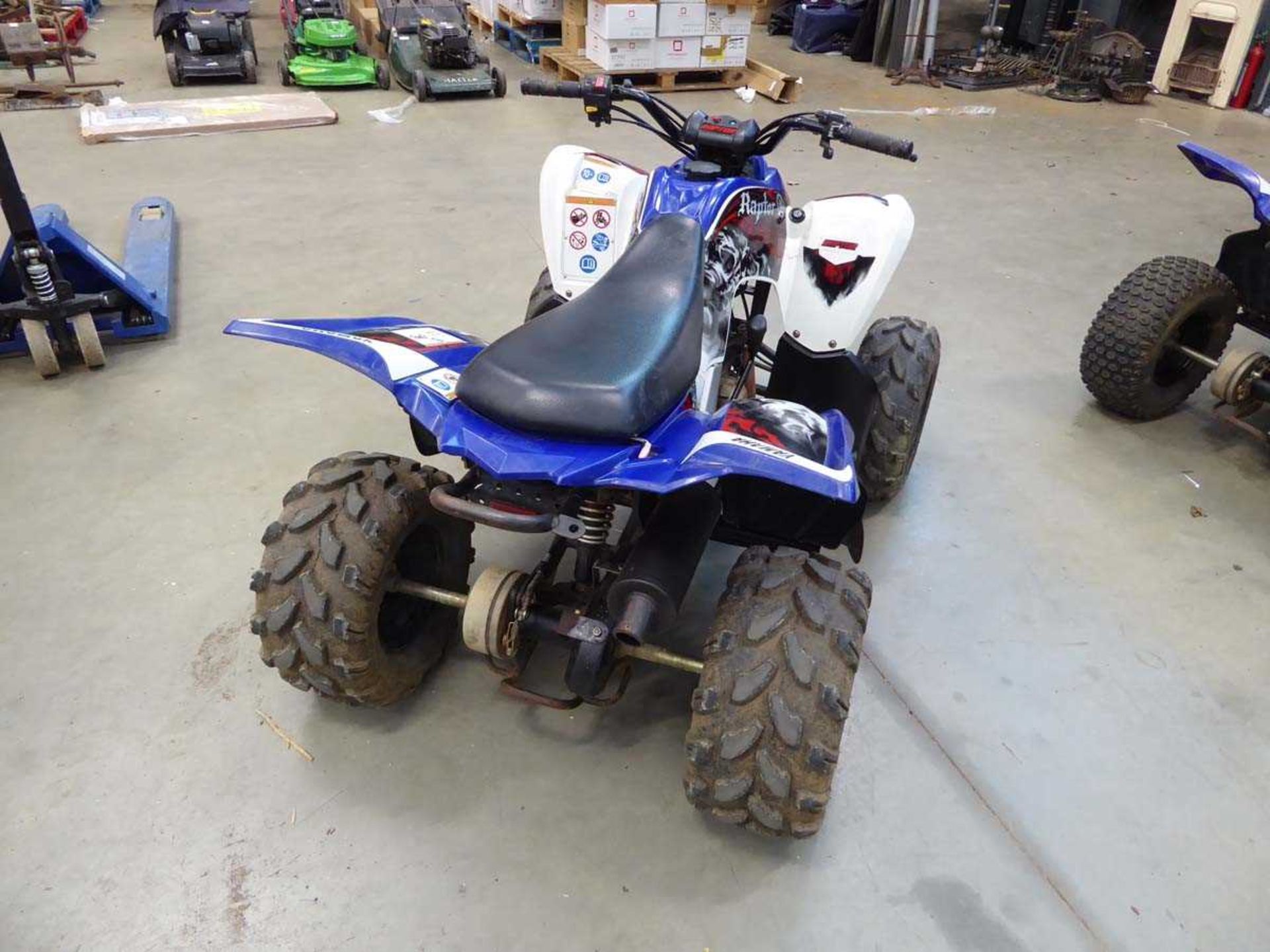 Yamaha 90cc Raptor petrol powered quad bike - Image 5 of 7