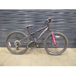 Pink & black Carrera girls bike