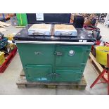 Large green oil fired Rayburn