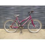 Burgundy girls moutain bike