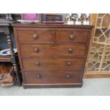 Victorian chest of 2 over 3 drawers