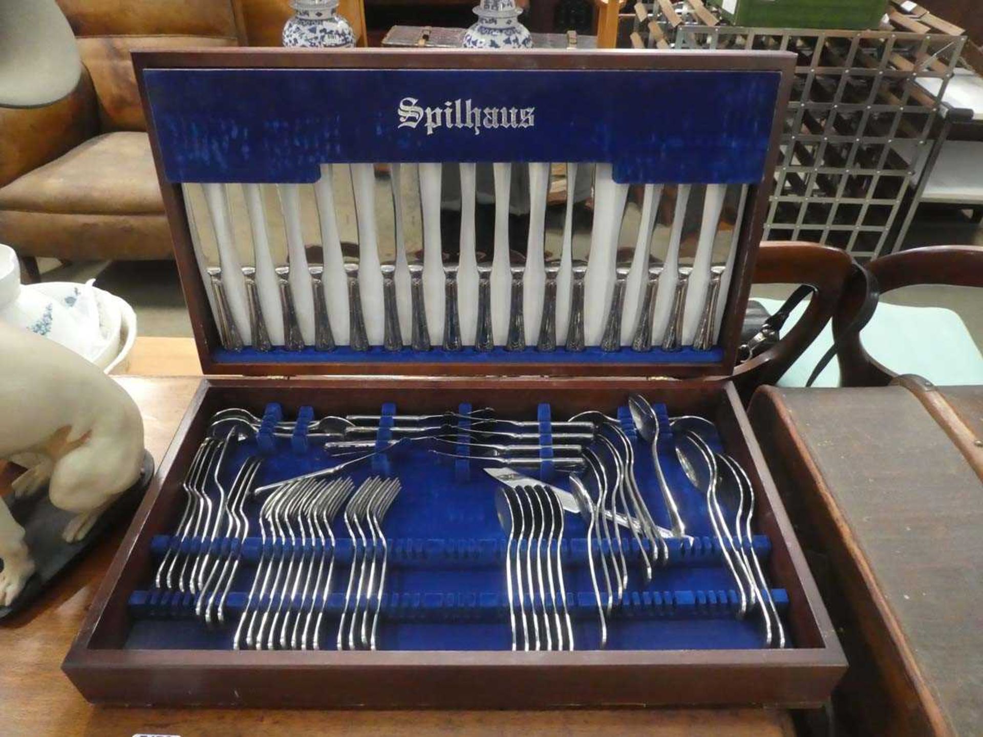 Cased Spilhaus cutlery set