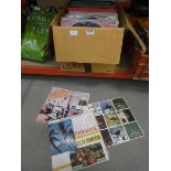 Box containing vinyl records