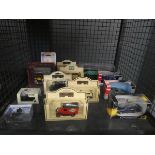 Cage containing quantity of Days Gone and other boxed die cast cars