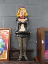 Fiberglass figure of 'the serving girl'