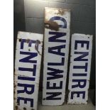 2 Newland enamelled signs