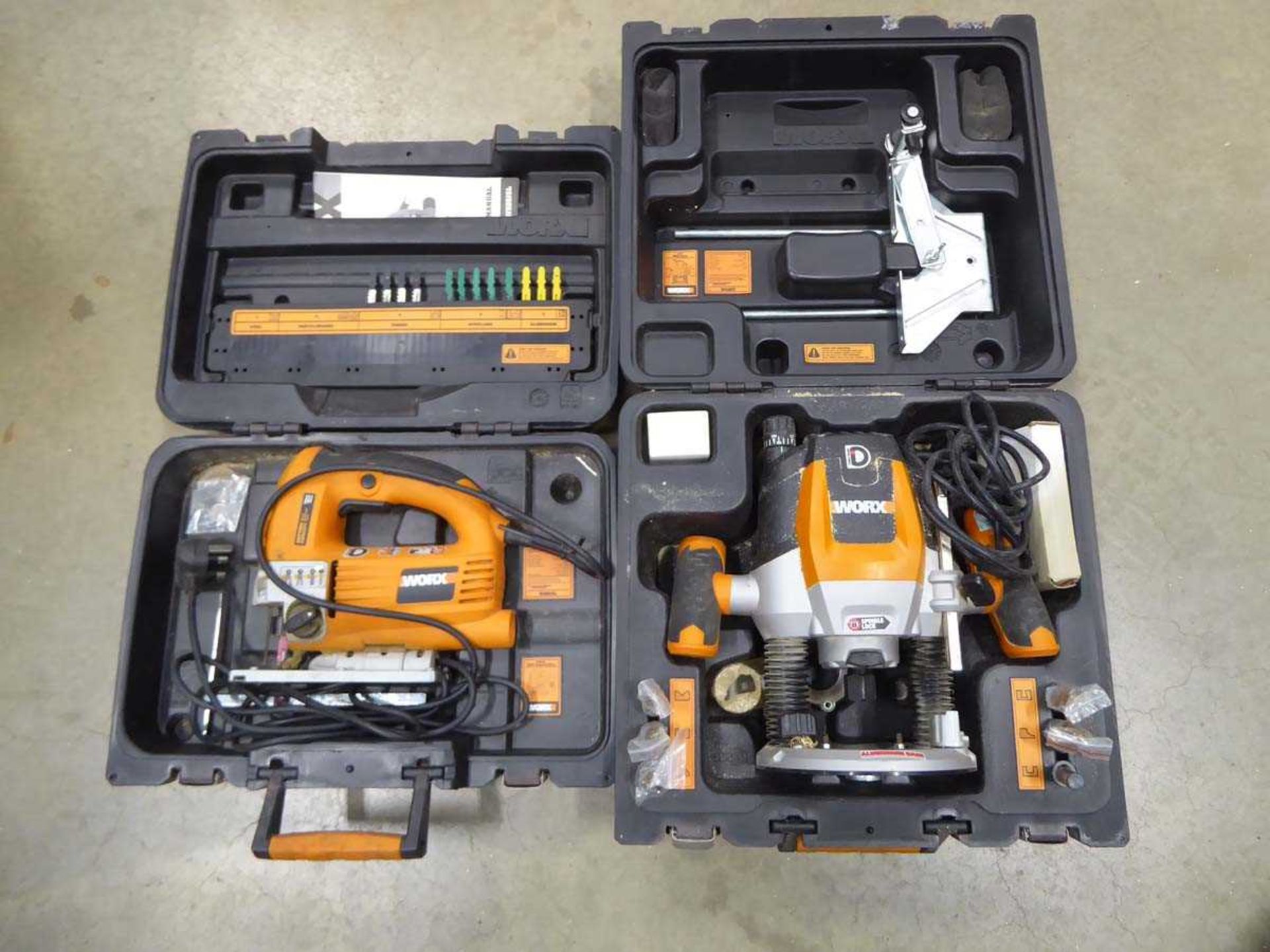 Worx 240v jigsaw and Worx router