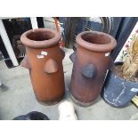 2 large chimney pots