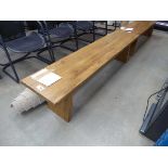 +VAT Large wooden bench seat