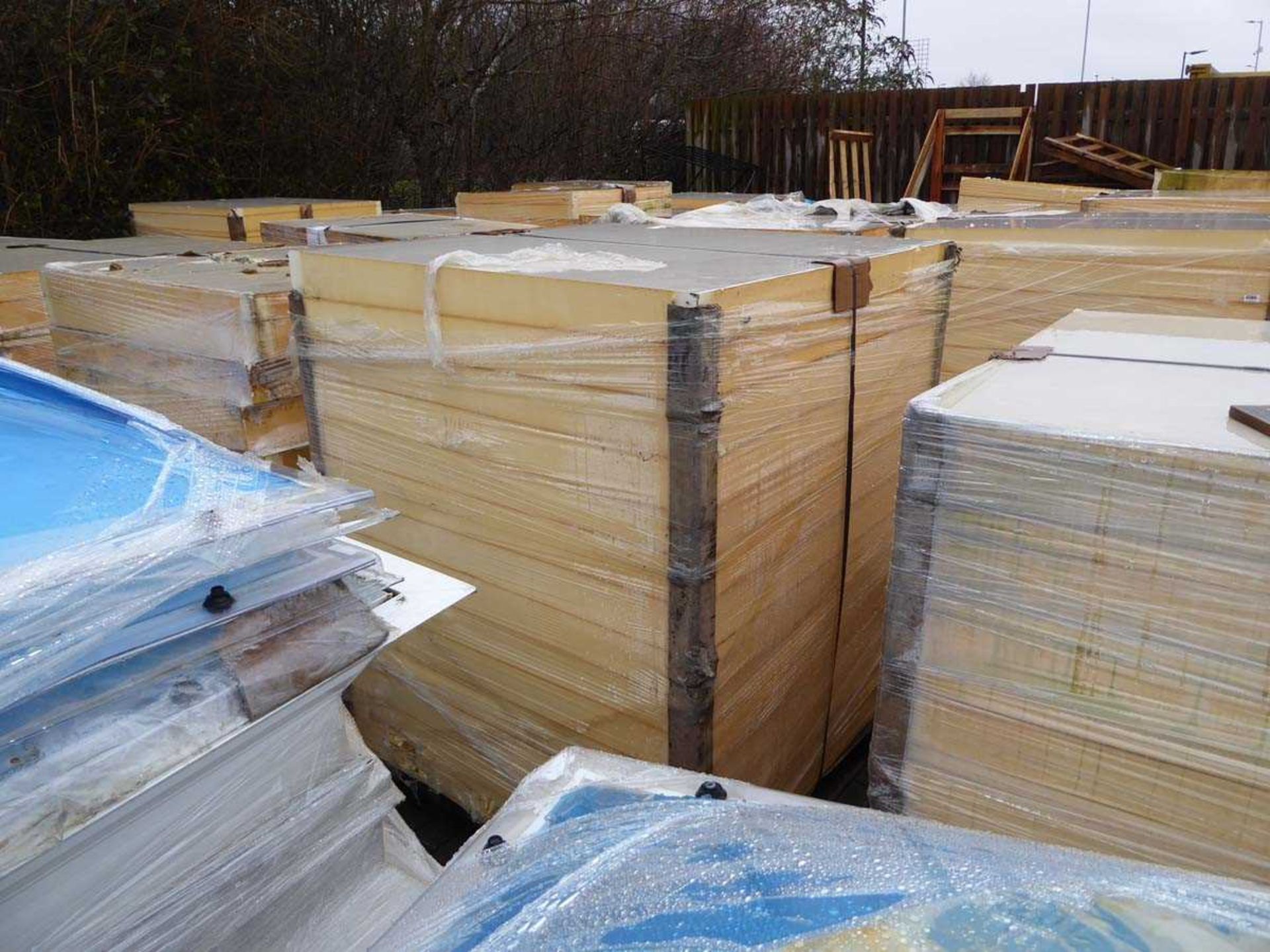 Pallet of tapered Celotex insulation board