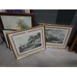 Two framed and glazed French hunting prints