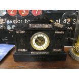 Large slate mantel clock