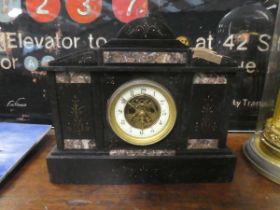 Large slate mantel clock