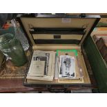 Briefcase with a qty of Bedfordshire ephemera