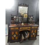 Aesthetic movement dressing table with swing mirror