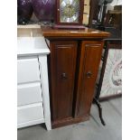 Darkwood double door CD cabinet