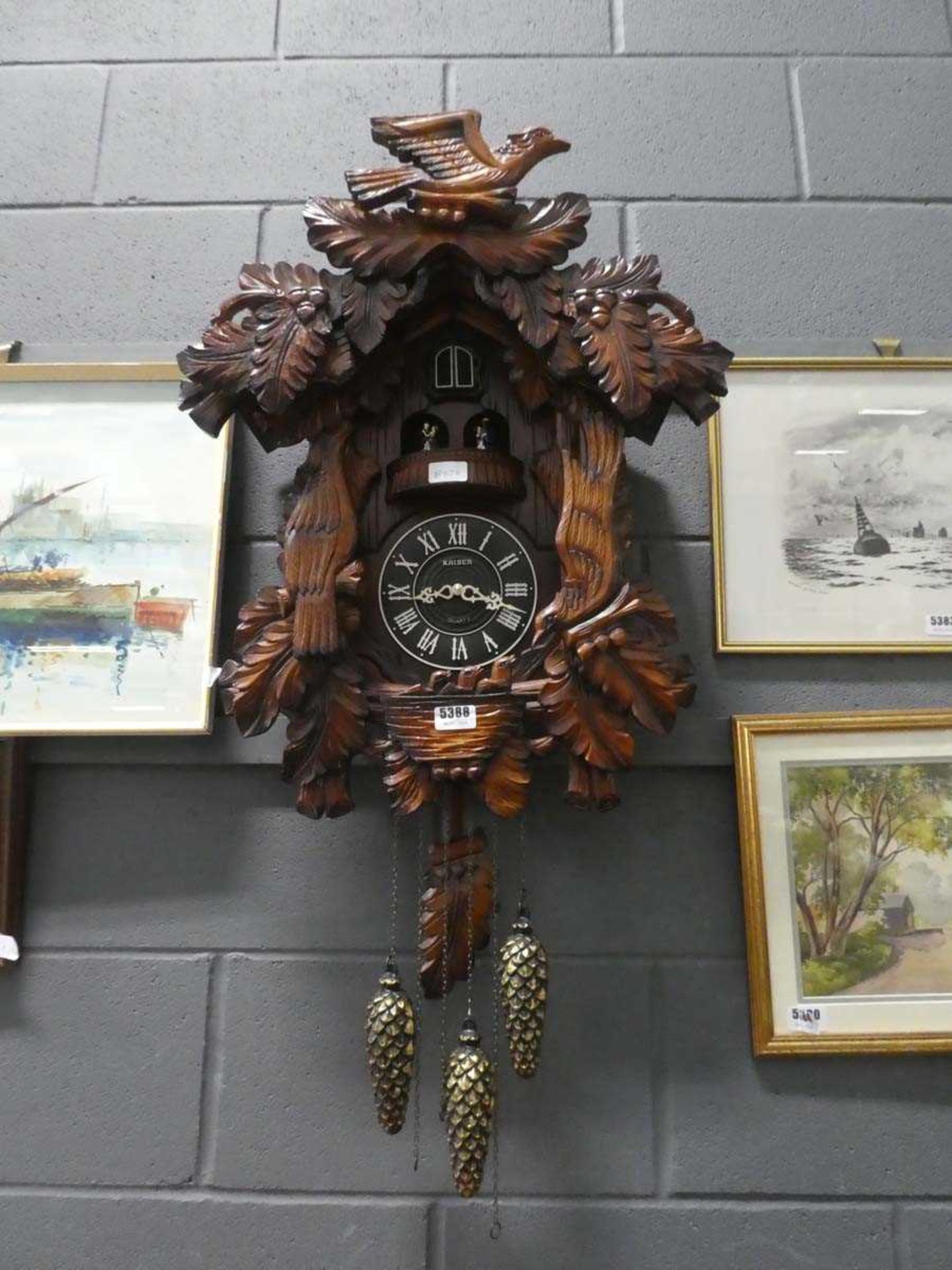 Quartz black forest cuckoo clock