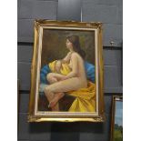 Oil on canvas - nude study