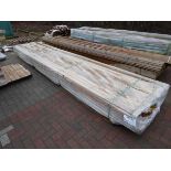 Pallet of long lengths of batten