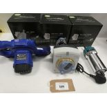 +VAT 3x Xpelair Simply Silent DX100 fans, Day Plus Agitator mixer, CisVis Router hand trimmer,