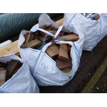 Bag of wooden offcuts