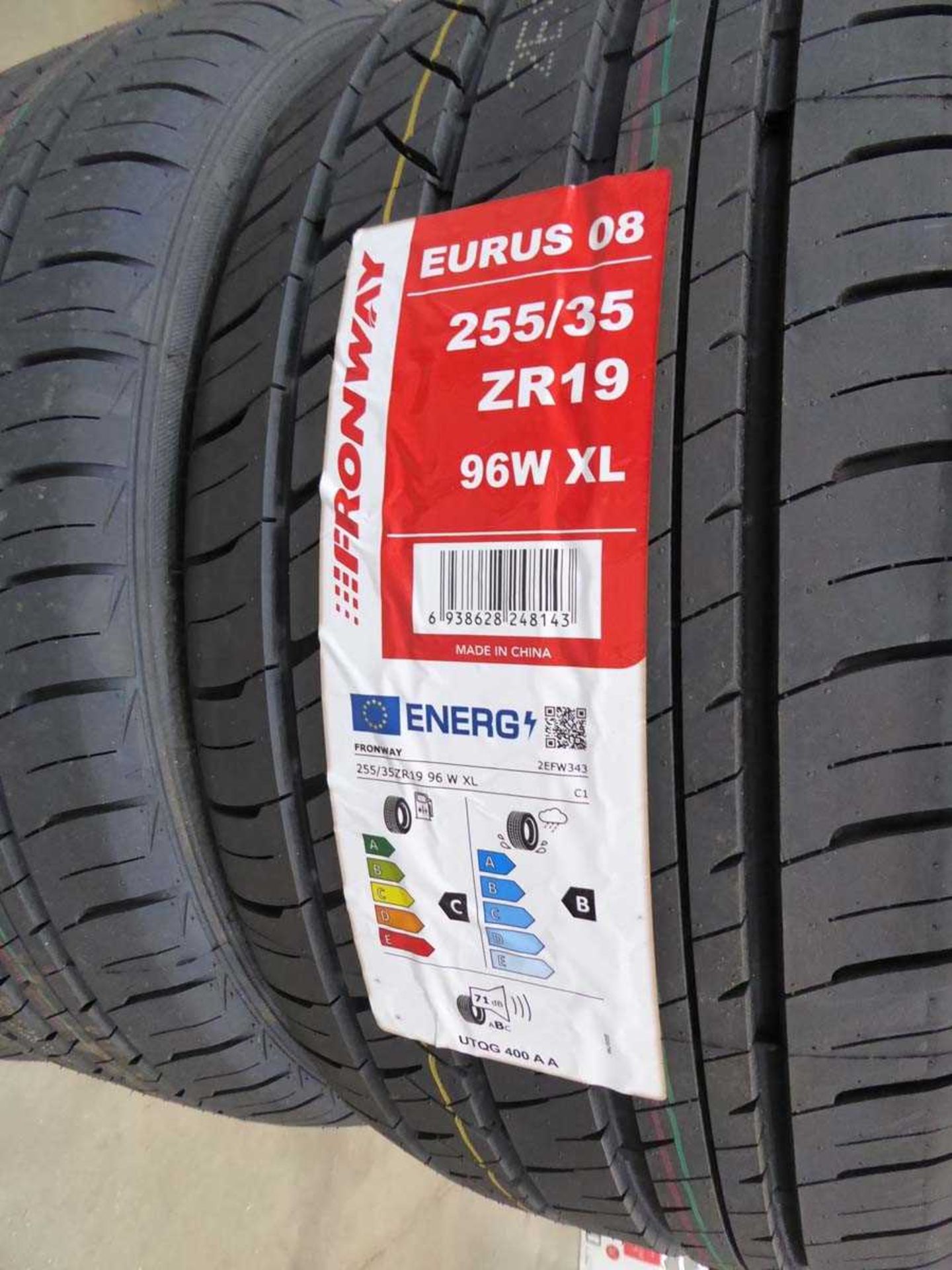 4 Fronway tyres size 255 35 19 - Image 2 of 2