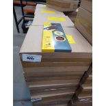 +VAT Three boxes of Flexovit 120 grit sanding sheets