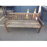 Wooden garden bench