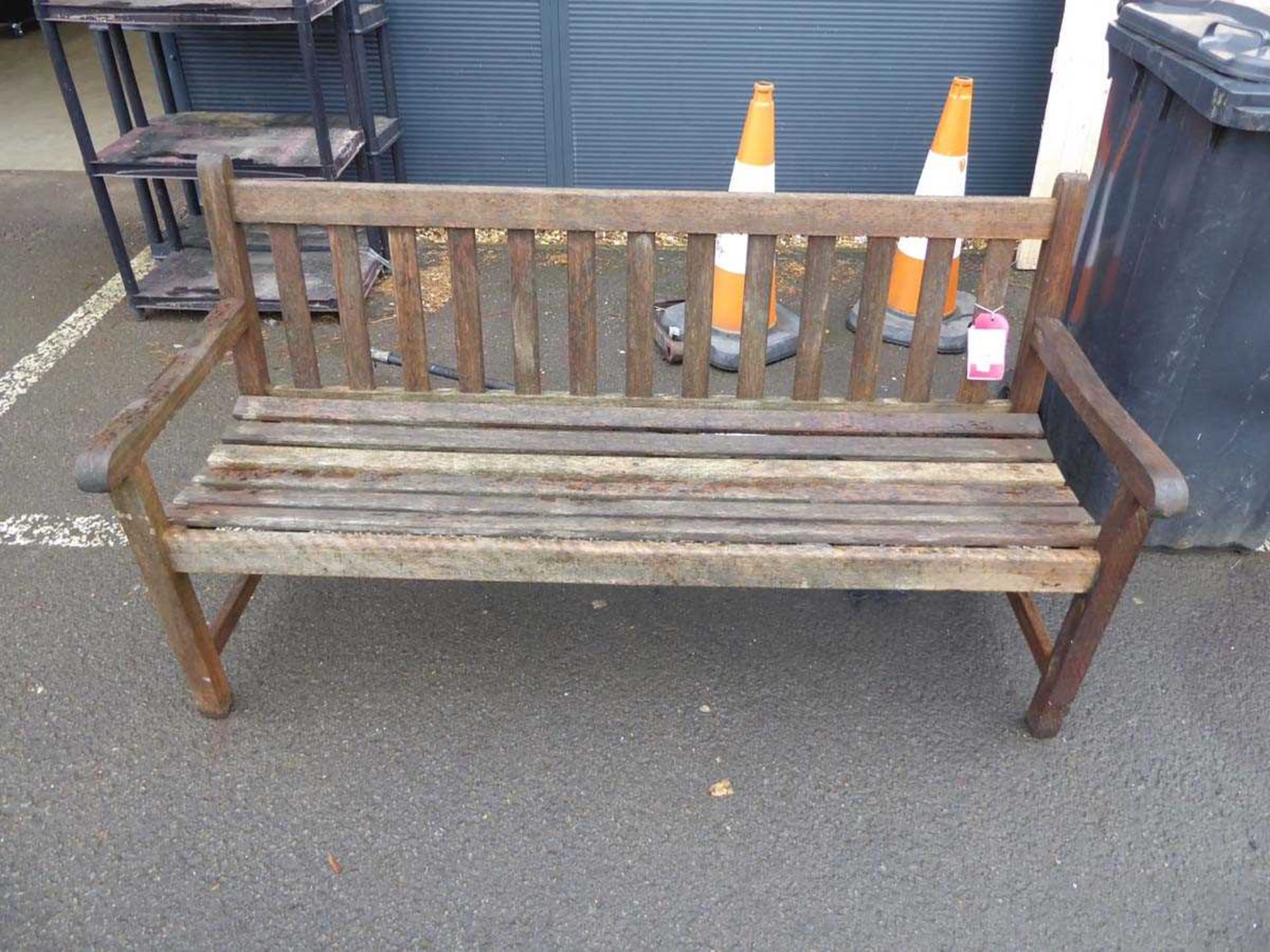 Wooden garden bench