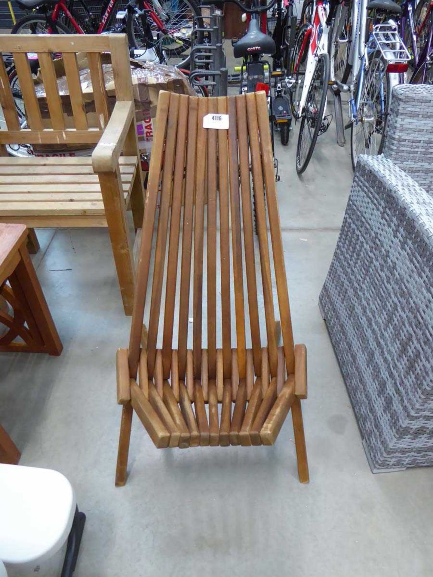 +VAT Fold up wooden chair