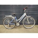 Claud Butler silver lady's bike