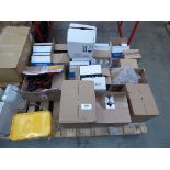 +VAT Pallet containing stainless steel cleaner, paint spray, sanding stone, jointing compound etc