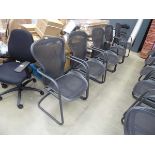 3 Herman Miller cantilever boardroom chairs