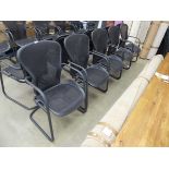 6 Herman Miller cantilever boardroom chairs