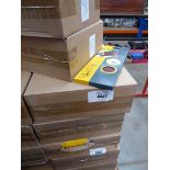 +VAT Three boxes of Flexovit 120 grit sanding sheets