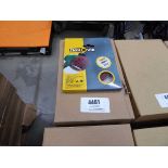 +VAT Four boxes of Flexovit 125mm assorted grit sanding discs