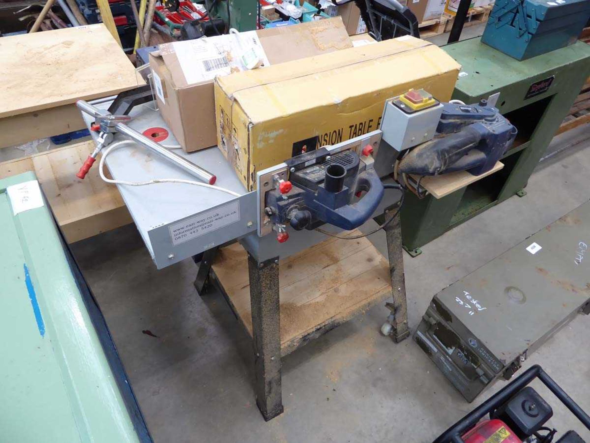 Multi tool workbench complete with planer, sander, jigsaw and circular saw